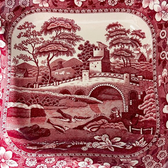 Copeland Spode Tower Vintage China Square Serving Bowl - Picture 3 of 12
